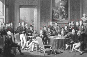 The Congress of Vienna in 1815, consolidating the division of Poland