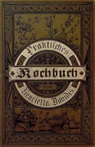 Cover of the Praktisches Kochbuch from 1896