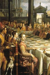 Domenico Crespi Passignano, Marriage banquet of Ferdinand I de Medici and Christina of Lotharingen 