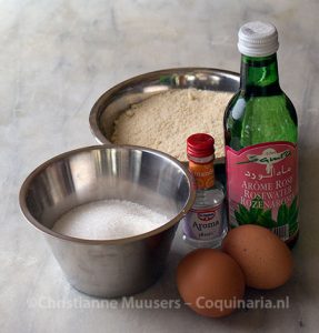 Ingredients for almond paste