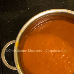 The sauce espagnole is ready for further use