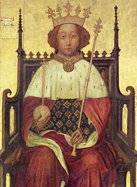 Portrait of koning Richard II (ca 1395) (Westminster Abbey)