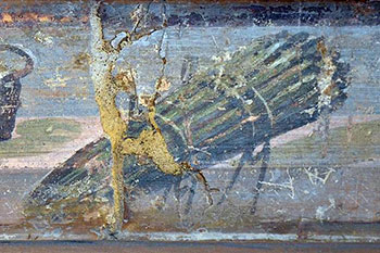 Romeins fresco met asperges (detail), Bron Wikimedia