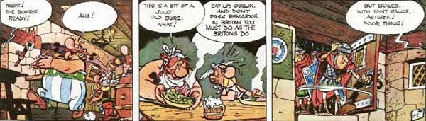 'Green sauce' in Asterix in Britain