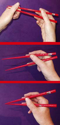 Handling chopsticks