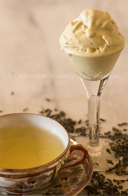 Groente thee-ijs en groene thee © Christianne Muusers