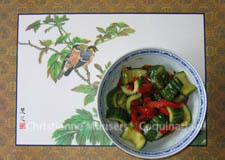 Pittige komkommersalade uit China
