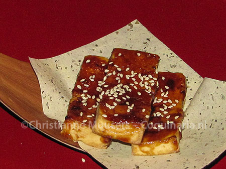 Tofu dengaku, gegrillde tofu met misoglazuur