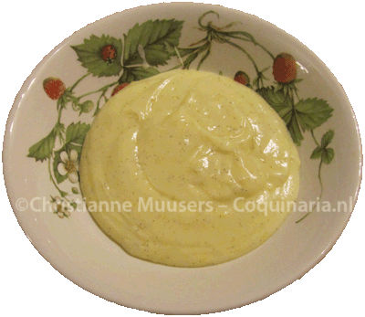 Egg custard with vanilla