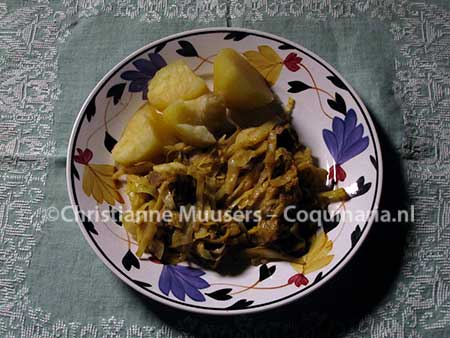 Gilt Poverty, or braised beef with cabbage